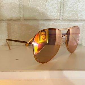 Michael Kors Kona Aviators -Rose Gold NEW